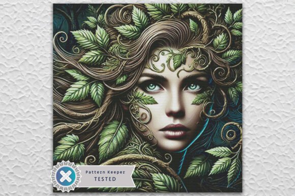 Dryad Woman Cross Stitch Pattern PDF