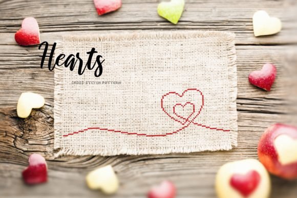 Hearts. Cross Stitch Pattern