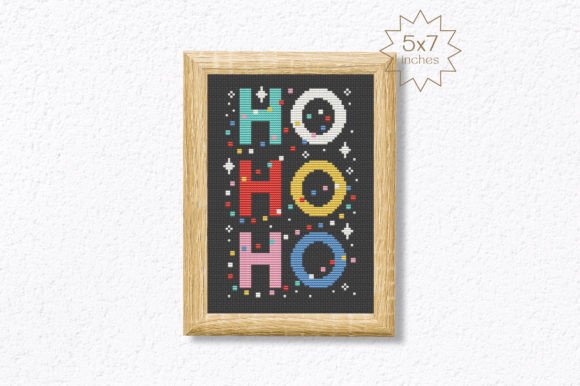 HoHoHo Christmas Cross Stitch Pattern