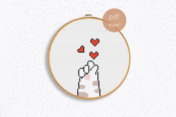 Valentines Day Cross Stitch Pattern PDF
